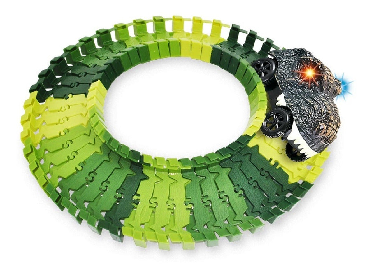 Pista Dinossauro De Carrinho Track Maluca 46 Peças - Dm Toys Pista Dinossauro De Carrinho Track Maluca 46 Peças - Dm Toys